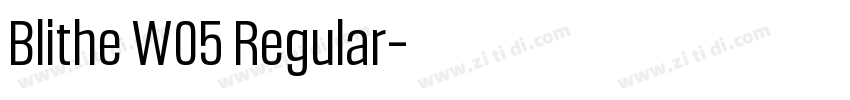 Blithe W05 Regular字体转换
